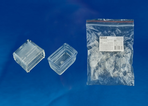 UCW-N21 CLEAR 025 POLYBAG Изолирующий зажим (заглушка) для светодиодных лент ULS-N21 NEON 220В, 8x16